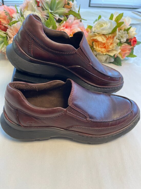 Born Brompton II Men’s 8.5M Burgundy Leather Slip-On Loafers main image 5
